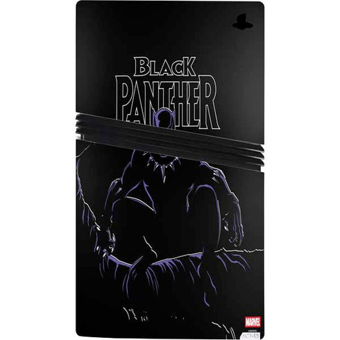Marvel Black Panther Night Time Watch PS5 Pro Console Skin